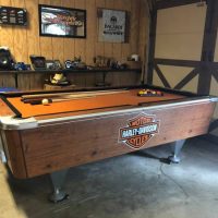 Harley Davidson Coin Op. Pool Table