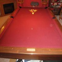8' Brunswick Gold Crown Pool Table For Sale